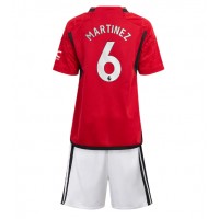 Manchester United Lisandro Martinez #6 Replica Home Minikit 2023-24 Short Sleeve (+ pants)